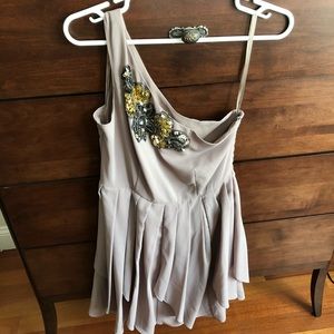 TCEC One Shoulder Mini Dress